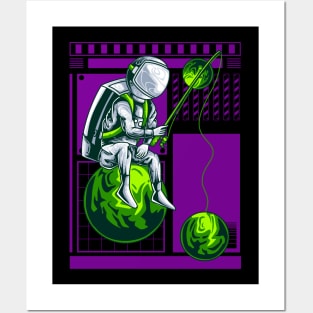 FISHING ASTRONOUT Posters and Art